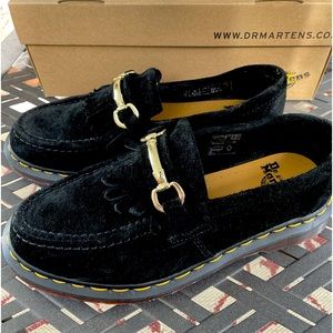 Doc Dr Marten Black Suede Snaffle Loafer- NIB! EU 39 run large; fit like US 9